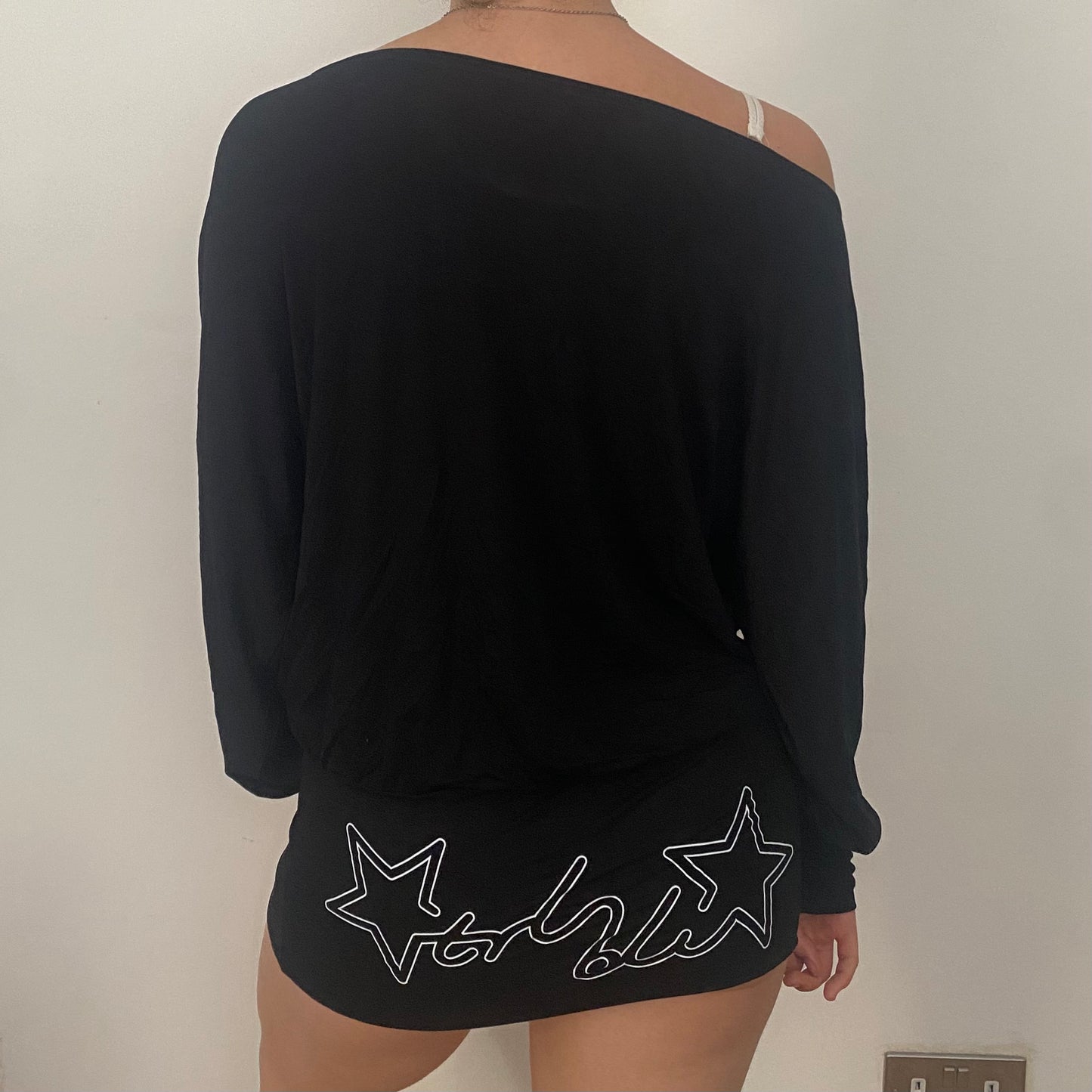 CTRL BLU BLACK MINI DRESS