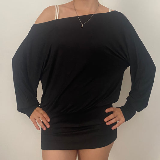 CTRL BLU BLACK MINI DRESS