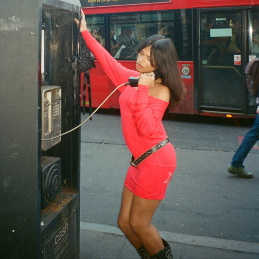 CTRL BLU CHERRY MINI DRESS